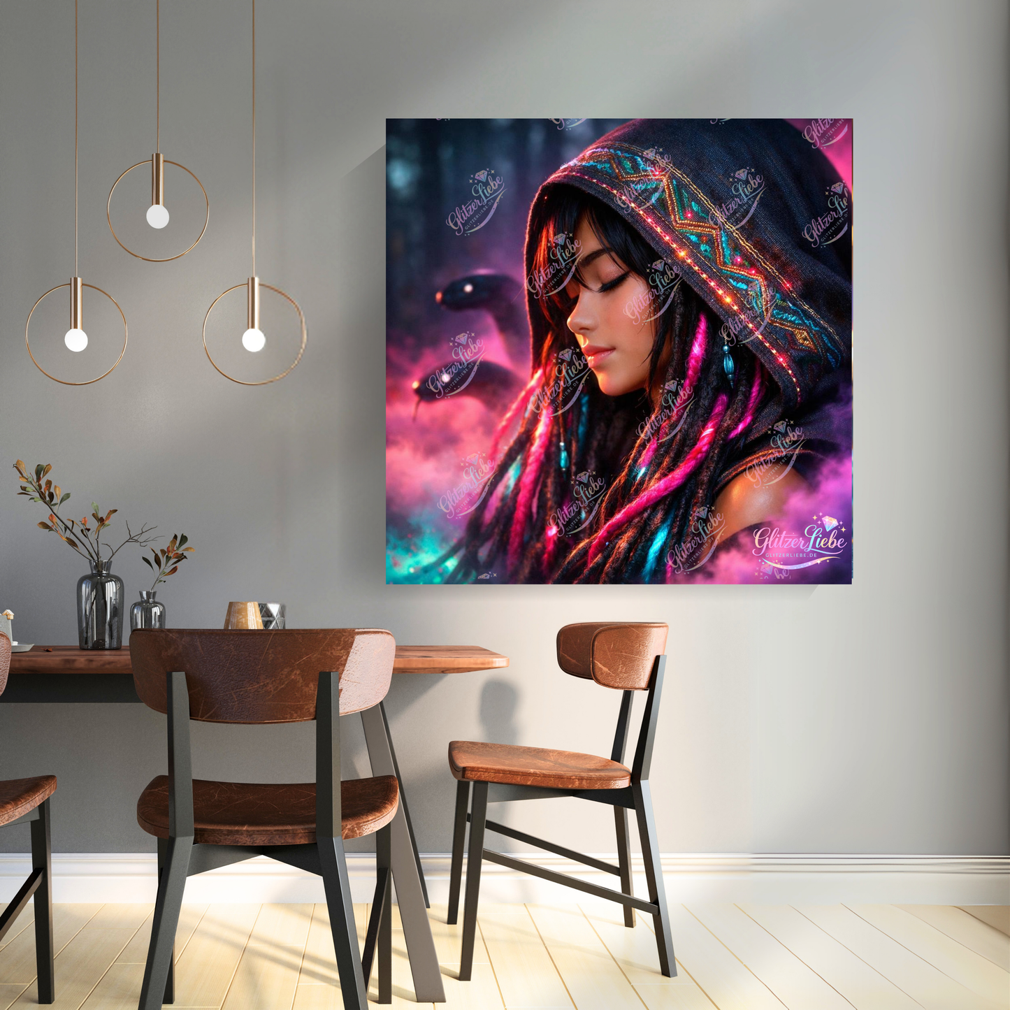 Diamond Painting "Viperbloom" by ALKIRA 80x80 cm mit 168 Farben, Vorbestellung