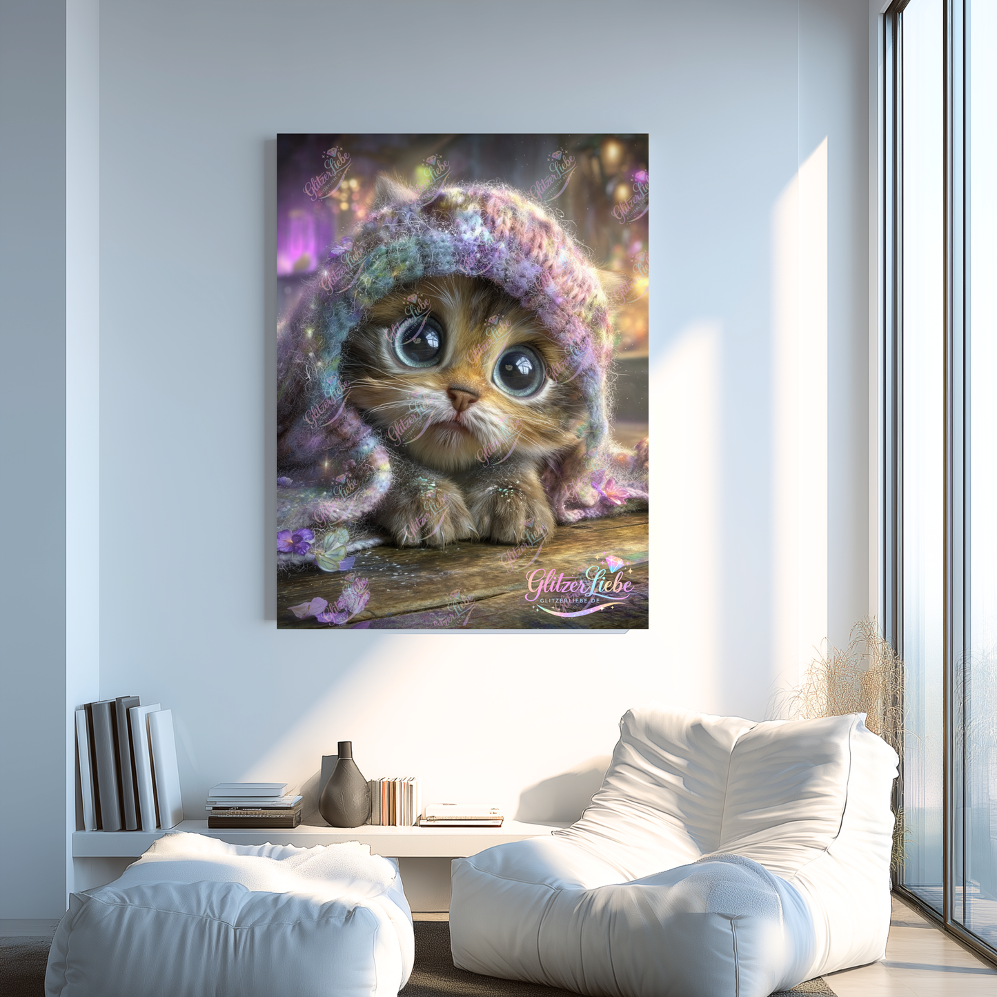 Diamond Painting "Zuckerpfote" by Maggie in 60x80 cm, 174 Farben, Vorbestellung